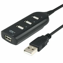 

HIGH SPEED 4 PORT USB HUB 2.0 MULTI SPLITTER EXPANSION DESKTOP PC LAPTOP ADAPTER