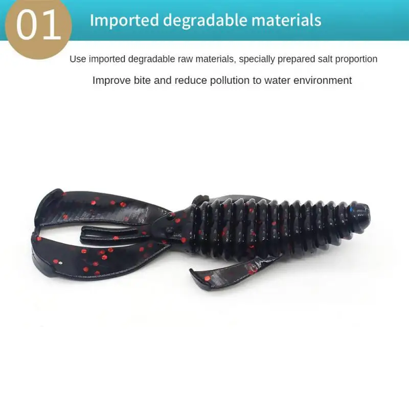 

Приманки New Rage Bug Craw 4 ", рыболовные мягкие приманки, Мягкая приманка для ловли окуня, дикая рыба, креветки, привлекательный запах