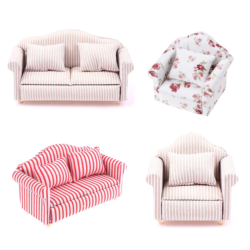 8 Stück Puppenhaus Kissen 1:12 - Miniatur Sofakissen Für Puppenhaus Möbel