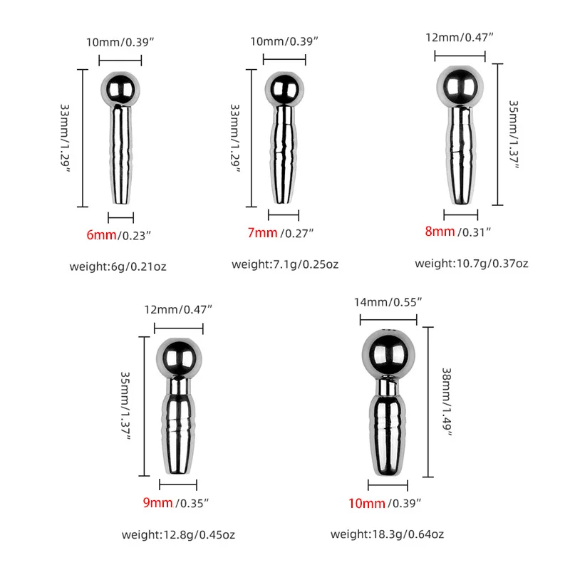 Penis Plug Stainless Steel Urethral Dilator Toy Urethral Plug Male Dilator Catheter Chastity Sound BDSM Sex Toys