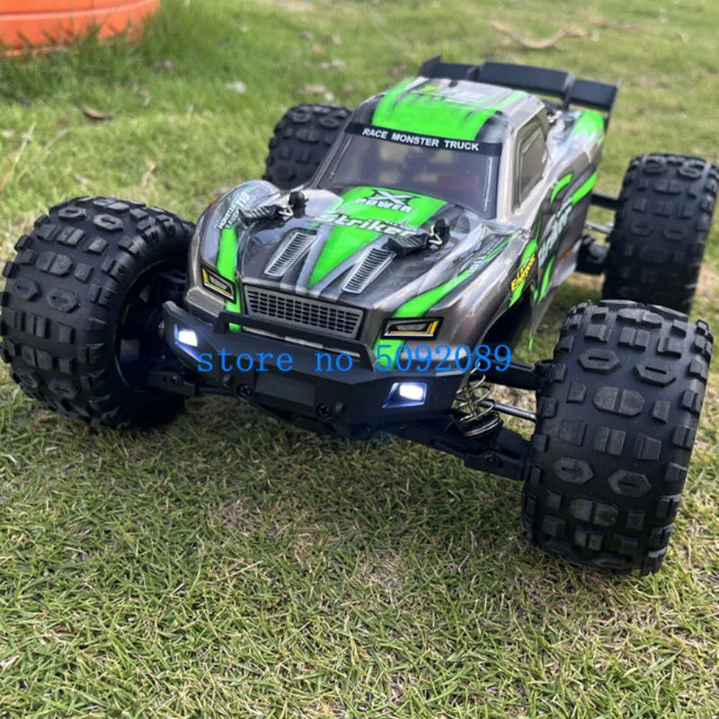 1:14 Brushless High-Speed Off-Road Remote Control Drift Racing Car 80KM/H  Metal Auxiliary Wheel 4WD Lighting RC Truck Car Model 4