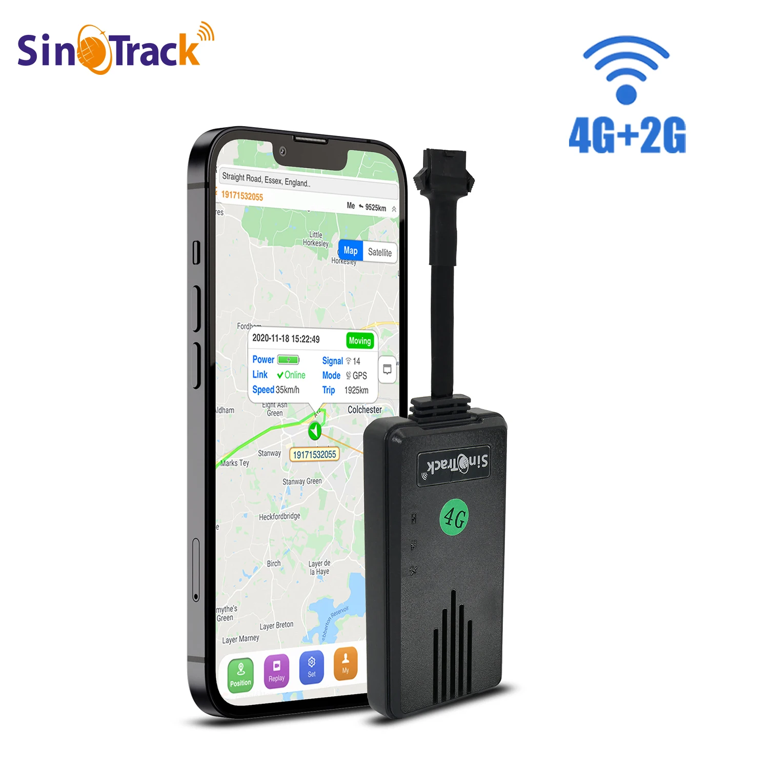 GPS Tracker Car Tracker SinoTrack 4G+2G GPS tracker ST-906L 4PIN for Car motorcycle vehicle tracking device with Cut Off Oil Power Free APP