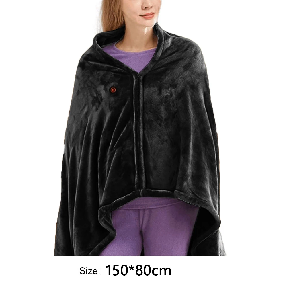 Electric Heating Body Warming Shawl Blanket Outdoor Camping Multi-fun Shawl Heating Blanket USB Charging 3 Heating Level Mattres 5