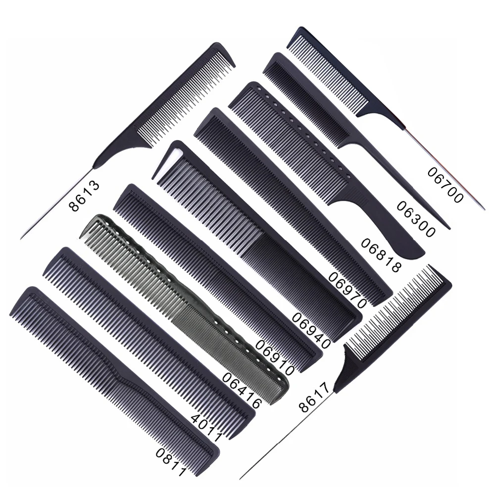 Hair Comb Hair Styling Tool Hair Styling Comb Professional Combs Hairdressing Tail Comb Plastic Anti Static Comb Hair Cutting