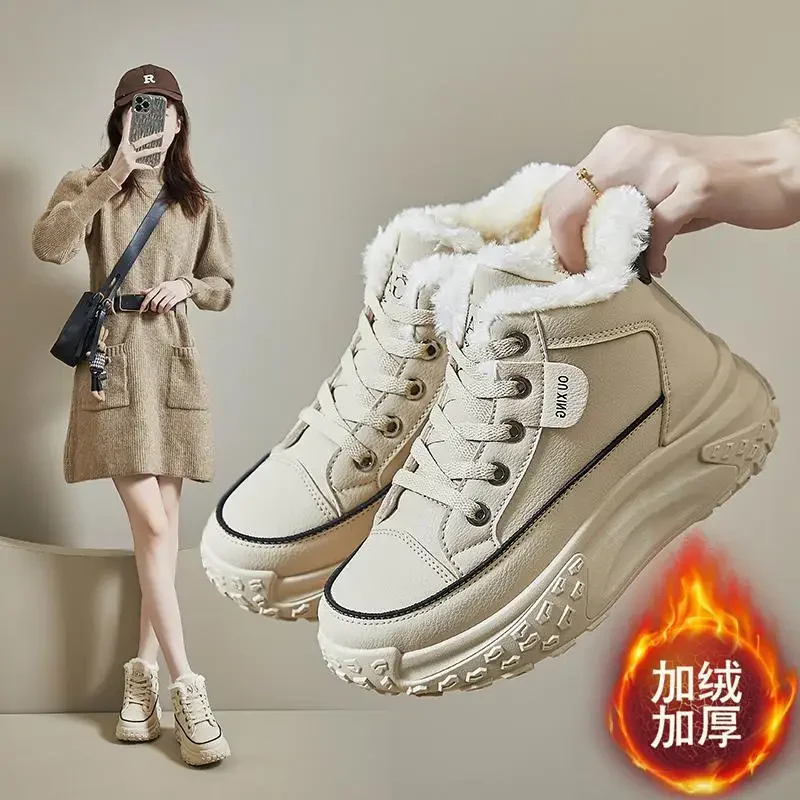 

Женская Тканевая обувь с нескользящей подошвой, женская обувь, зимняя хлопковая обувь с подкладкой для пожилых женщин, теплая бабушка Co на флисовой подкладке