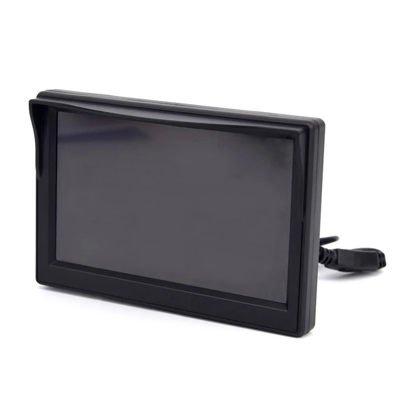 Monitor a ventosa a colori per auto LCD TFT da 5 pollici ad alta risoluzione telecamera di retromarcia Monitor di sicurezza per auto per telecamera di parcheggio di Backup inversa - Image 3