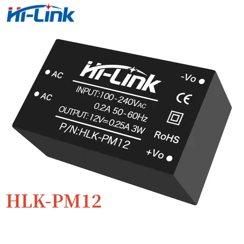 AC DC Power Supply Module HLK-PM01 HLK-PM03 HLK-PM12 HLK-PM24 220V to 5V/3.3V/12V/24v Step Down Intelligent Switch 2pcs/lot power supply switching power supply