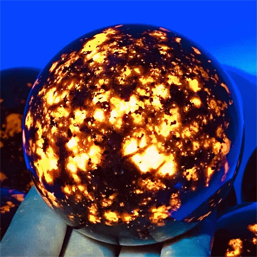 

AAA+ Magical Natural Flame Stone Ball Quartz Crystal Ball Mineral Reiki Healing Home Degaussing Decoration Energy Meditation Gem