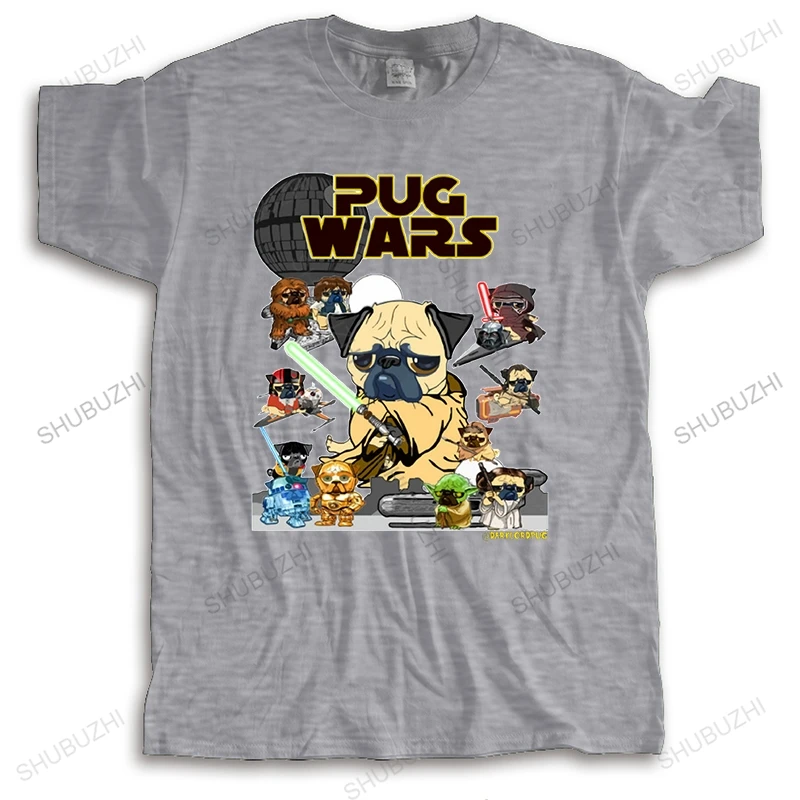 Хлопковые модные футболки, футболка с надписью «Nuovo PUG WARS», Uomo guerra stella Manica Corta, Повседневная футболка, Uomo Ragazzo Rock Top Camisetas