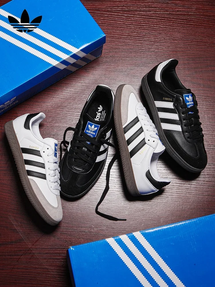 Original Adidas Clover Samba Og Scarpe Da Uomo E Da Donna T-Shoes Classic Retro Casual Shoes Sneakers