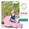 Roundy Child Size Chair with Microsuede Ottoman, Kids Chair, Toddler Chair with Ottoman, Toddler Sofa Couch for Girls 5