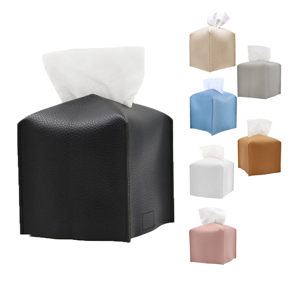 New Tissue Box Car Tissue Container PU Material Modern Style Holder/Organizer Home Office Bathroom Bedroom Box