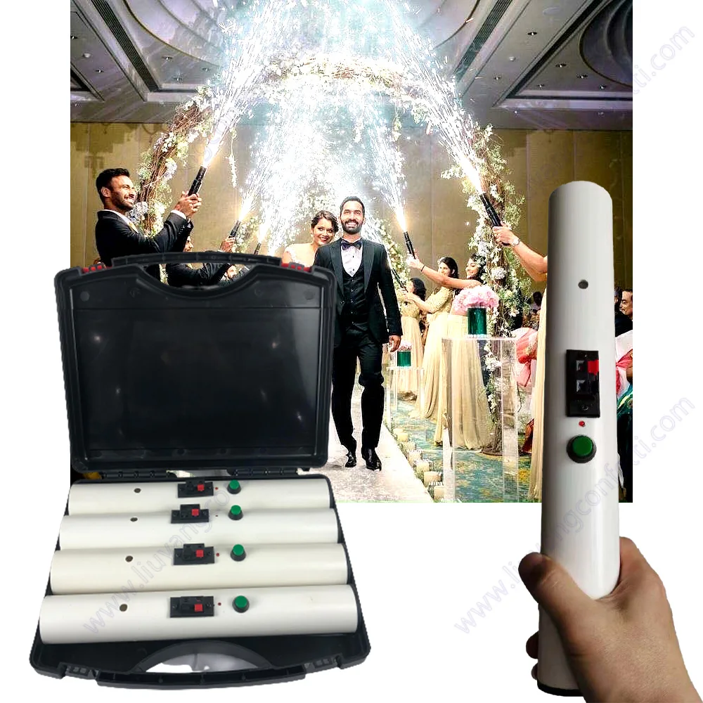 Cold Pyro Fireworks Receiver Wedding Machine Wireless Fire Fountain Party Stage Handheld Marriage Decoration Dj Bride Entry Mini