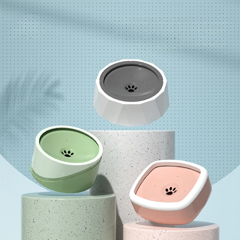 

New Cats and Dogs Universal Non-wet Mouth Anti-dust Automatic Lifting Drinking Bowl Pet Floating Water Bowl