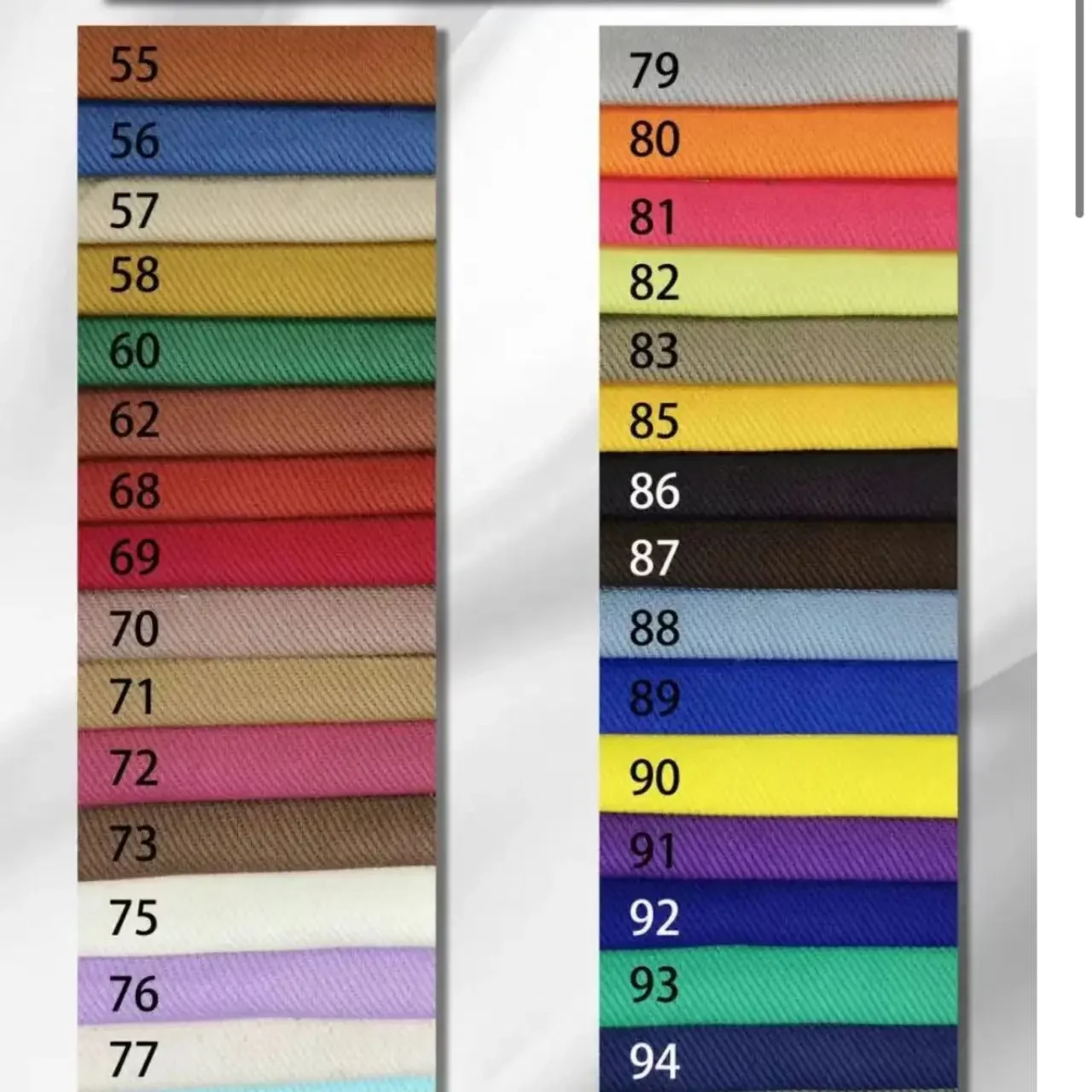 Washed Cotton Denim Fabric Non-Elastic Twill Candy Color for Jackets Pants Skirts Clothes Fabric from Mainland China