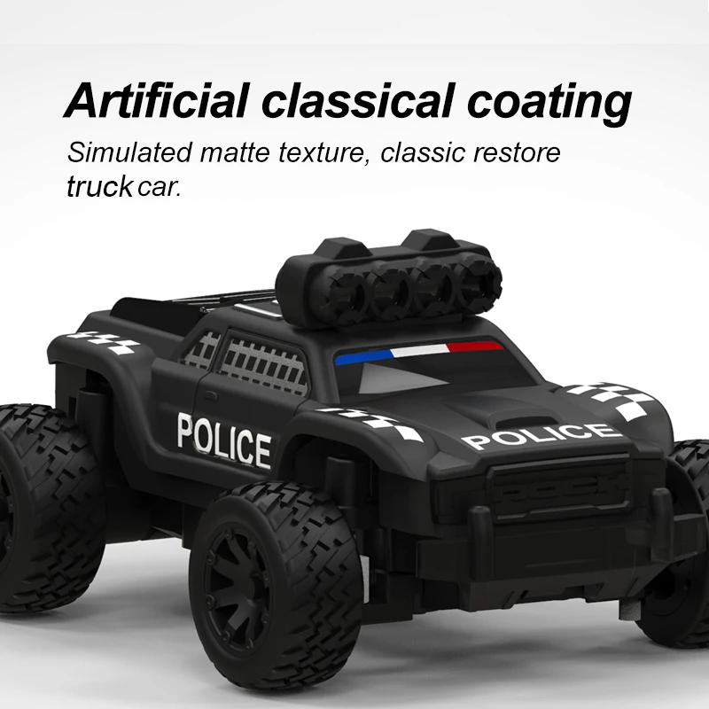 Turbo Racing 1:76 C82 RC Truck Car Mini Full Proportional RTR Car Toys With Cool Lights for Kids And Adults Gift 6