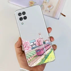 Cute Fashion Painted Soft Slim Phone Case - Stylish Protective Back Cover Bumper for Galaxy F12 (653)