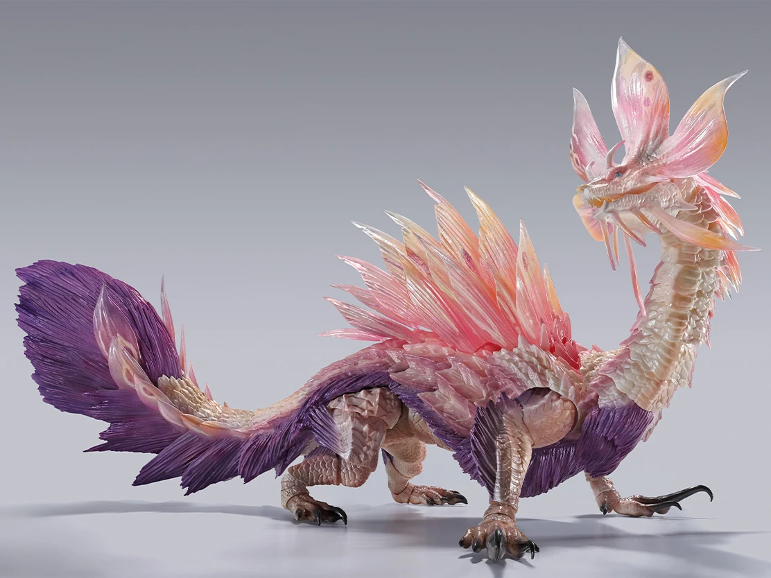 

Spot Bandai SHM Monster Hunter Rise Rise Demon Dance Bubble Foxdragon Action Figures Anime Figure Model Collect Boy Toys Figure