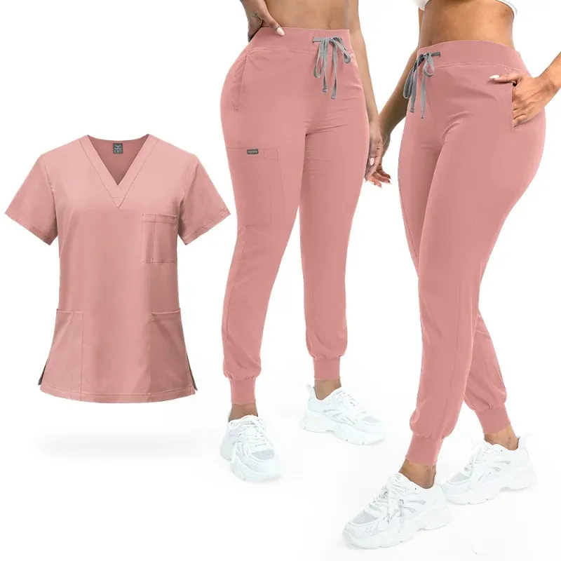 Hot-selling Hand Washing Clothes Men and Women Work Clothes Nurses Hospital Beauty Salon SPA Staff Work Clothes Summer