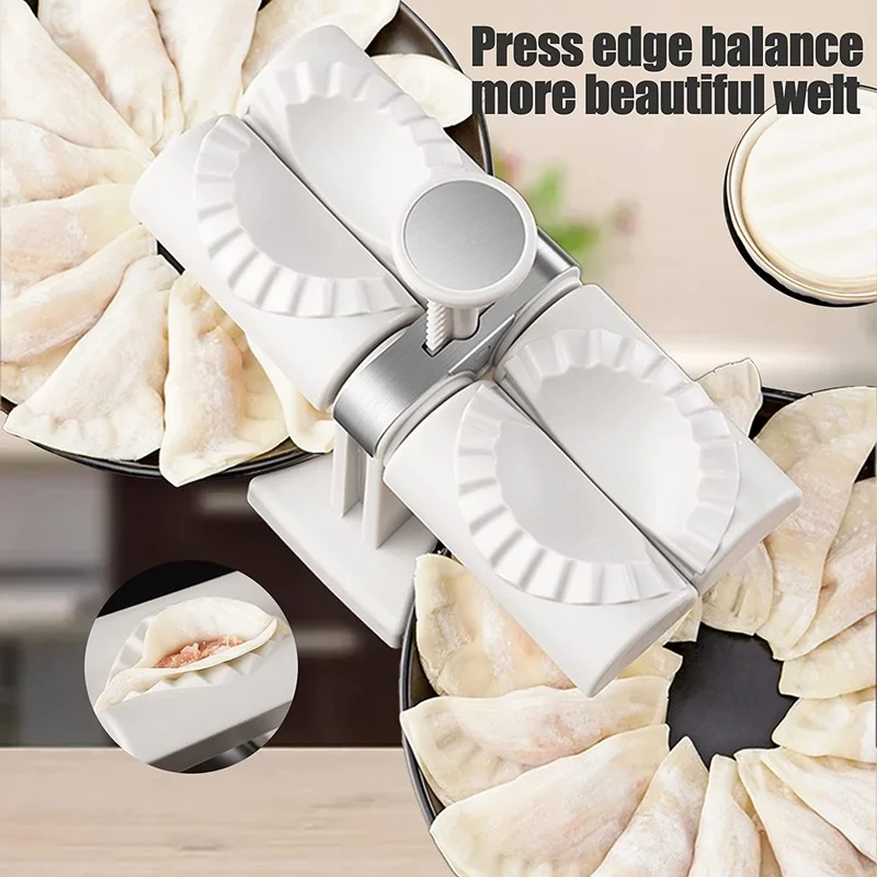 Macchina per ravioli completamente automatica, pressa a doppia testa, stampo per ravioli fai da te, empanadas, accessori per gadget da cucina_voghion.com