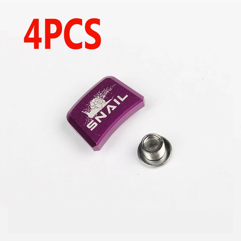 SNAIL Single Speed Chainring Bolts - Square Mount For MTB & Road Bike Cranksets (Aluminum)