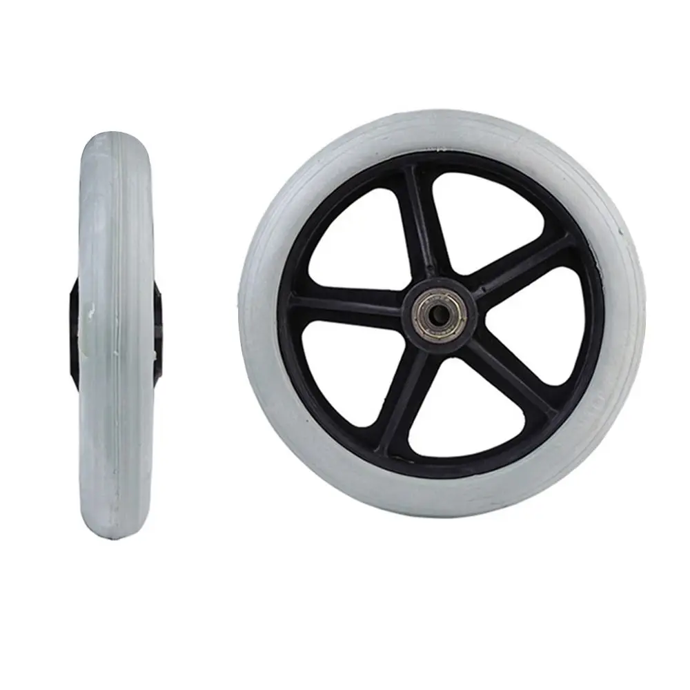 Anti-Slip 6-Inch Solid Rubber Tire for Carts, Wheelchairs, and Trolleys