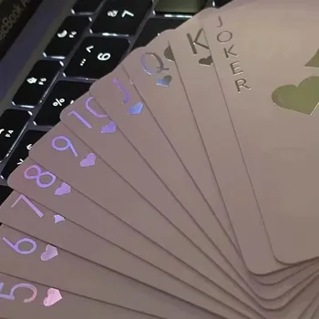 1 Box Vibrant Glow-in-the-Dark Playing Cards Entertaining Family Game For Adults, Durable Card Stock Material