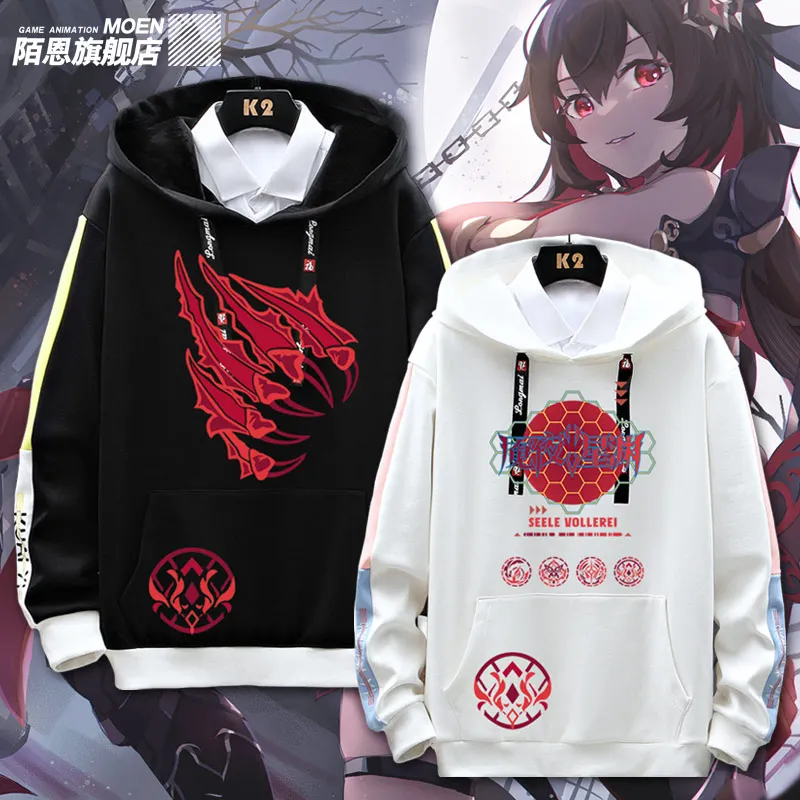 

Anime Game Honkai Impact 3 Seele Vollerei Cosplay Spring Autumn Coat Unisex Casual Hoodie Pullover Fashion Swaetshirt Outwear