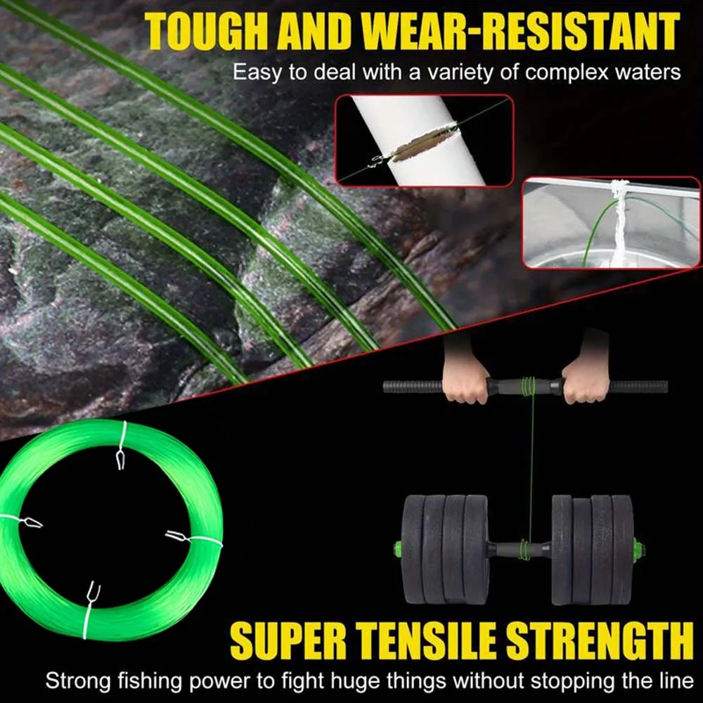 500M Große Angelschnur 1,0mm Groß Transparent Nylon Monofilament Meer Angeln Fliegen Angeln Backing String Angelausrüstung – Detail 3