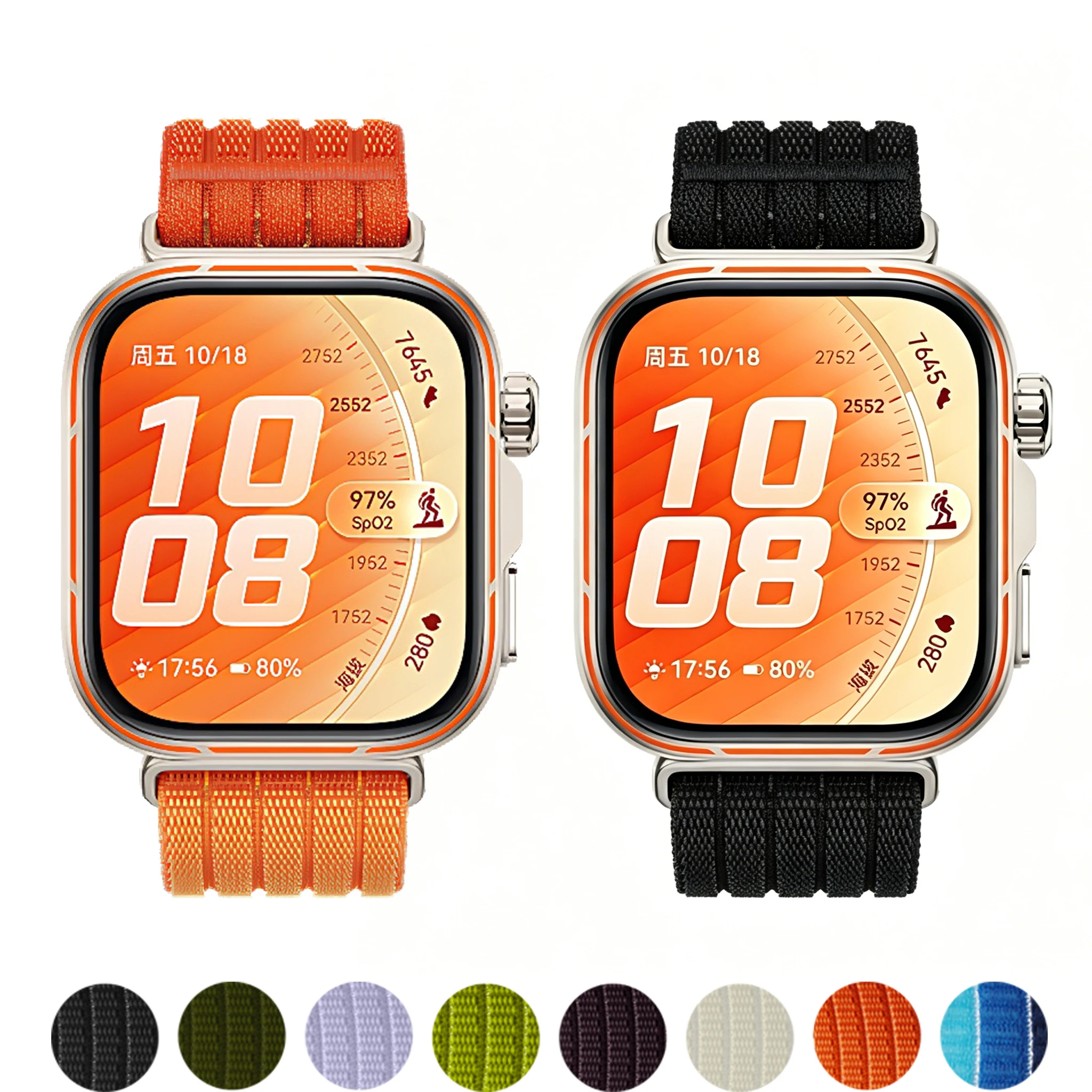 Breathable Nylon Loop Strap for Smartwatches - Sport Belt Bracelet