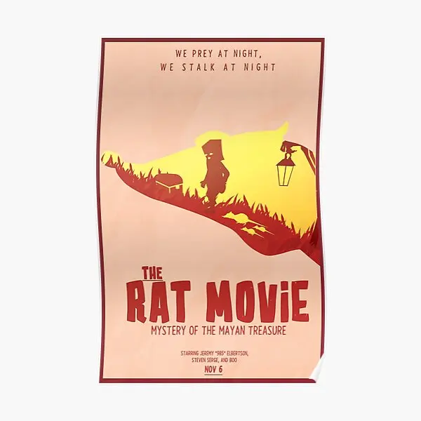 

Rat Movie Poster Decoration Home Room Modern Vintage Art Funny Mural Wall Picture Decor Print Painting No Frame