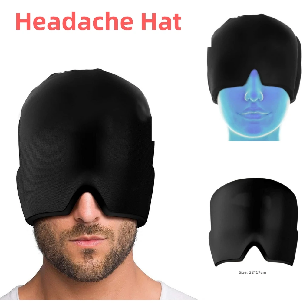 Gel Hot Cold Therapy Migraine Headache Migraine Pain Relief Hat Therapy Cap Stretchable Ice Cap