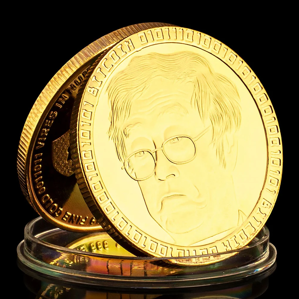 Zonsuse Bitcoin Collection Pièce Bitcoin Physique ZONSUSE - Collection Or  24K Avec Capsule De Protection (3 Pièces) Pièce Souvenir Crypto