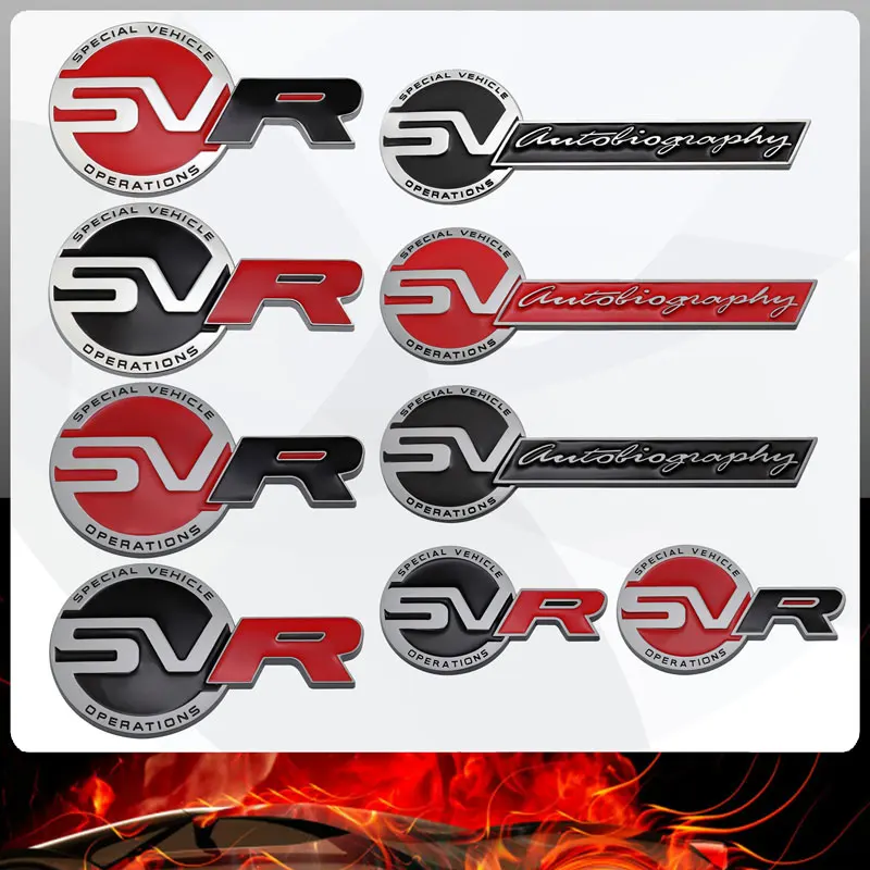 Per Land Rover Discovery Evoque Defender Velar Range Rover Svr Emblem Large/Small Metal Car Sticker Griglia Badge Decal