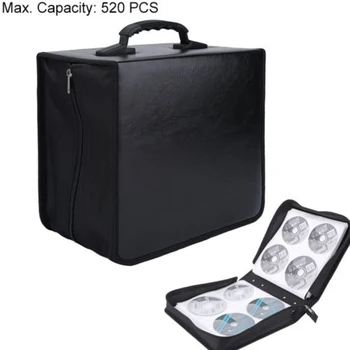 240/320/360400/520 Discs Portable CD DVD Wallet Holder Bag Case Album Organizer Media Storage Box Zipper CD Sleeve Bag