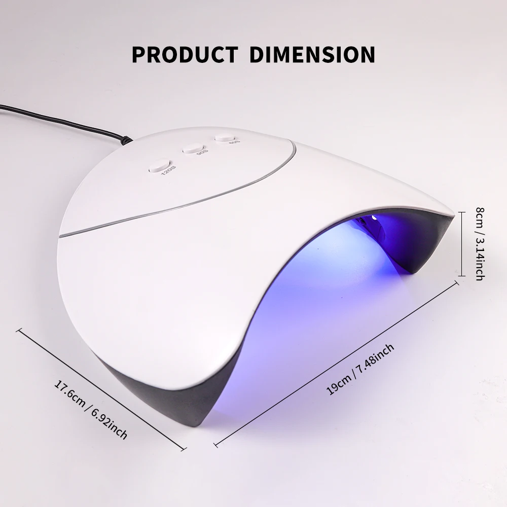 USB 스마트 타이머가 있는 UV 네일 건조기, 경화 젤 네일 광택제, 12 LED 건조 램프, 햇빛 네일 아트 도구