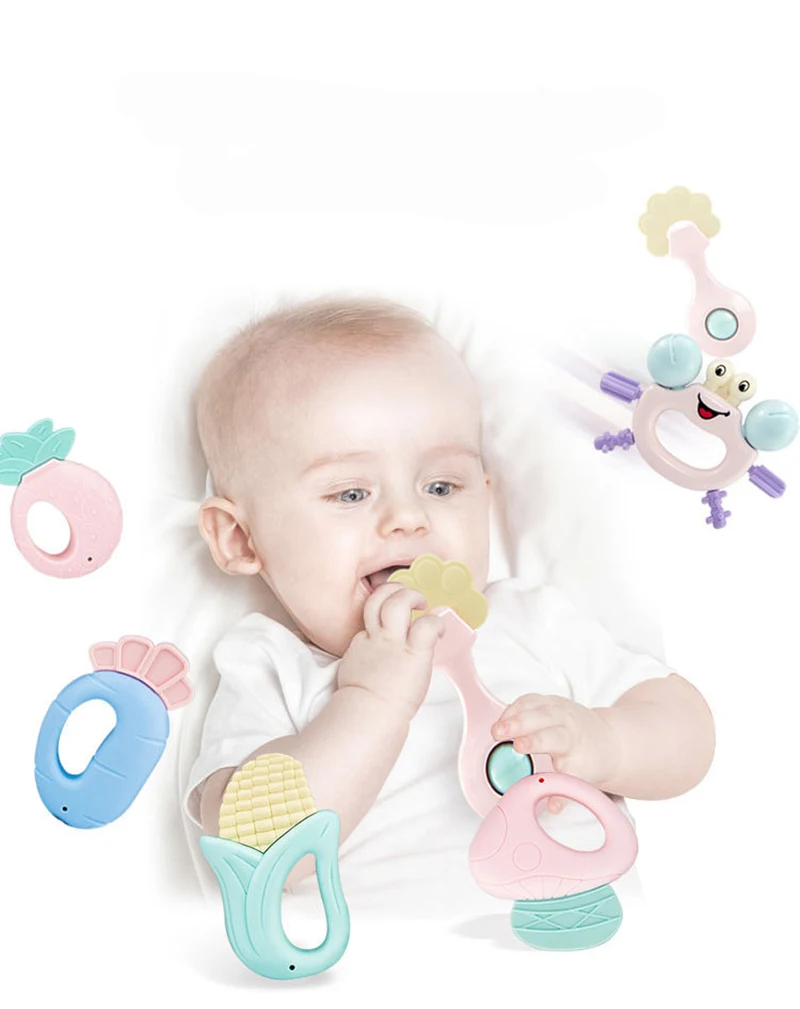 Hochet de dentition jouets pour bébé développement jouets sensoriels bébé  anneau de dentition pour nouveau-né bébé hochets jouets 0 12 mois -  AliExpress