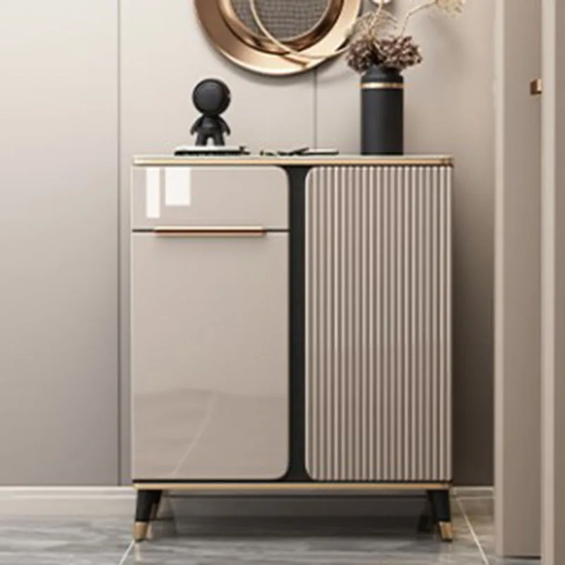 

Thin Multi Layer Shoe Rack Entryway Indoor Modern Wooden Shoe Rack Narrow Vertical Meuble Chausssure Entrance Furniture Hall