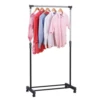 Movable Clothes Rack Telescopic Floor Hanger Storage Wardrobe Hat Stand Storage Box Bedroom Furniture Coat Rack With Wheel 4