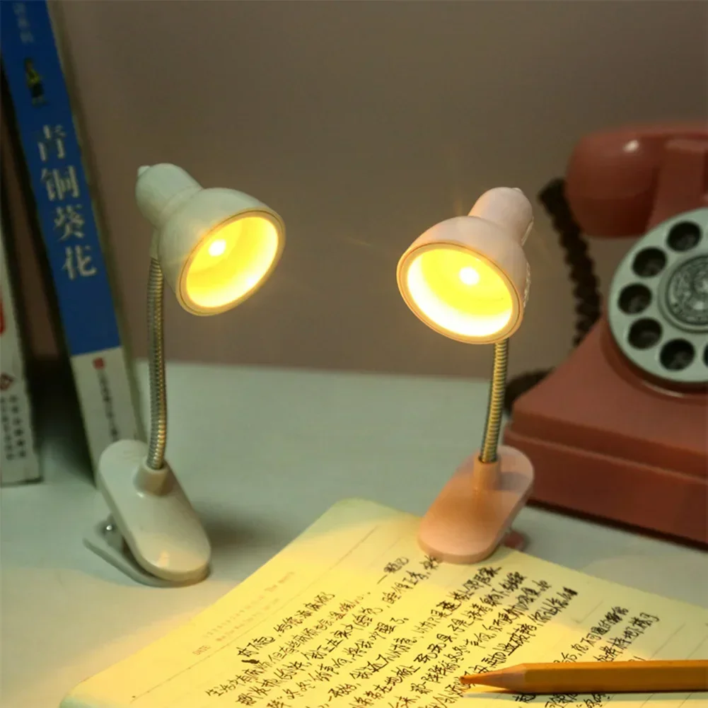 Mini Book Light LED Clamp Reading Lamp Night Lights Desk Decoration Bedroom Writing Stand Notebook