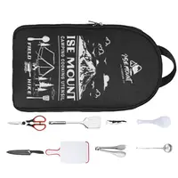 Camping Cooking Set Camp Cooking Set Travel Utensils 9pcs Camping Cooking Gear Spatula Tongs Spoon Camp Cookware Camping Kitchen 1