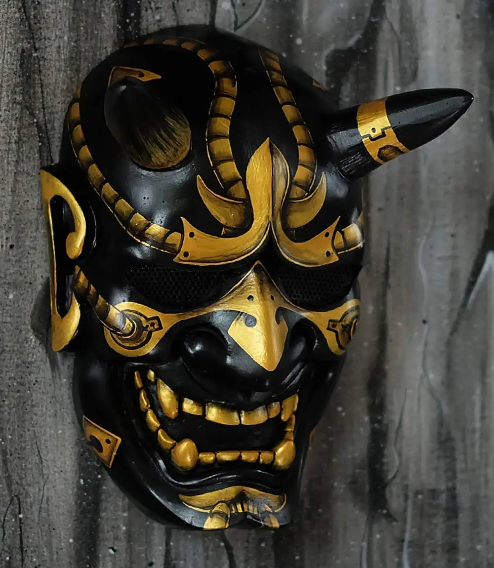 Soft Latex Material Halloween Face Masks Japanese Hannya Demon Oni Samurai  Noh Kabuki Prajna Devil Mask Party Costume