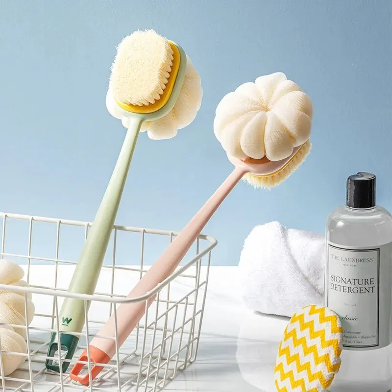 Loofah Back Scrubber Long Handle Shower Body Brush Women Skin Exfoliating Bath Massage