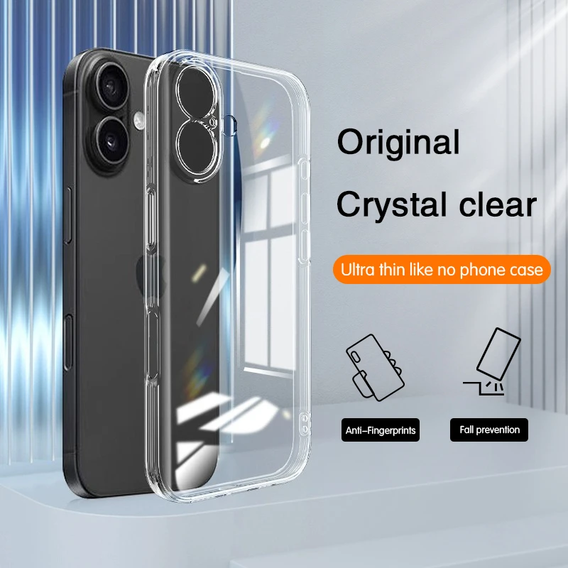 Ultra Slim Transparent Phone Case - Lightweight Clear Protective Back Cover