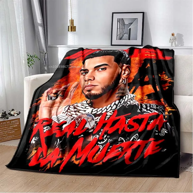 Anuel AA rapero Hip Hop Singer manta suave para el hogar, dormitorio, cama,  sofá, Picnic, viaje, oficina, niños