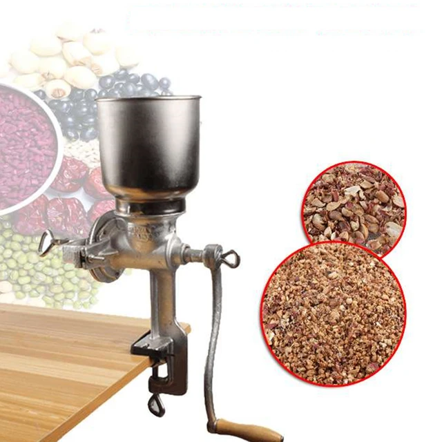 Stainless Steel Corn Mill Grinder Manual Wheat Grain Grinder Home Kitchen  Tool