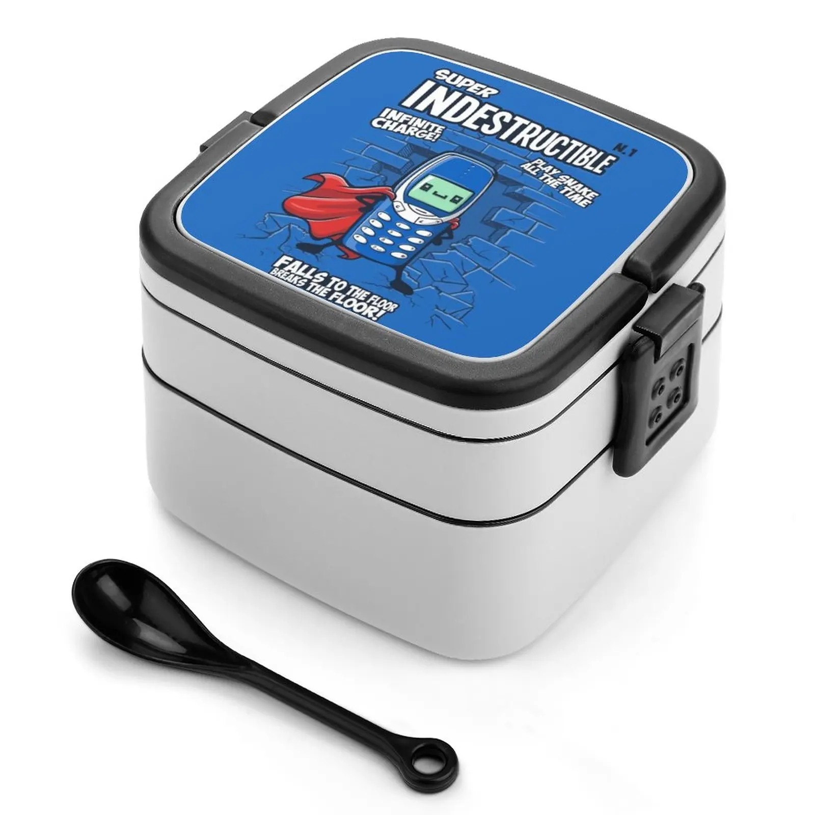 Super Indistruttibile Bento Box School Kids Office Worker 2 Strati Food Storage Box 3310 3330 Nokia Cell Cell Phone