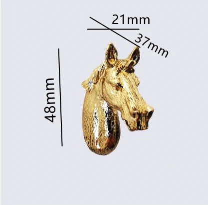 北欧スタイルの馬の頭,鹿の犬,創造的な亜鉛合金ノブ,ヴィンテージの