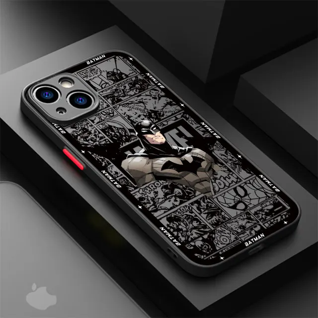 thumbnail image 1 of Funda de teléfono con logotipo de b-batman Hero para Apple iPhone 15, 16 Pro, XS Max, 13, 14 Plus, XR, SE, 7, 8, 12, 11 Pro plus, mate, 1 of 5