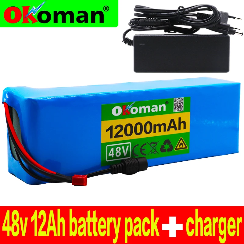 Original 12Ah 13s3p High Power 12000mAh 18650 Battery Electric Vehicle Motorcycle DIY BMS Protection + Charger |